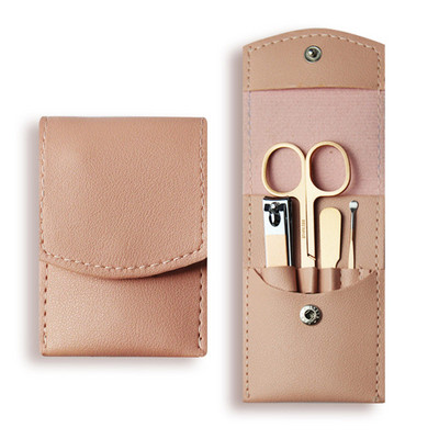 6 kom/torbi Prijenosni luksuzni setovi za manikuru Svijetlo crni set škarica za nokte Zelena turpija za nokte Škare za obrve Alati za osobnu njegu