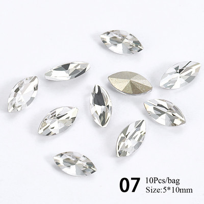 1 Vrećica Žele prozirni dijamant za nokte posebnog oblika Art Šarm Srce Okruglo stakleno drago kamenje 3D pribor za ukrašavanje noktiju