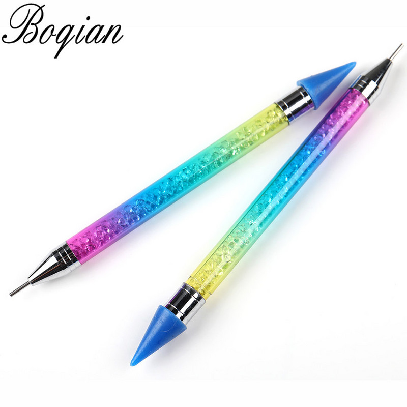 BQAN krāsaina kristāla pildspalva Rhinestones dārgakmeņu savākšanas rīks vaska zīmuļu pildspalvu savācējs apģērbs dimanta gleznojums izkraušanas punktēšanas pildspalva