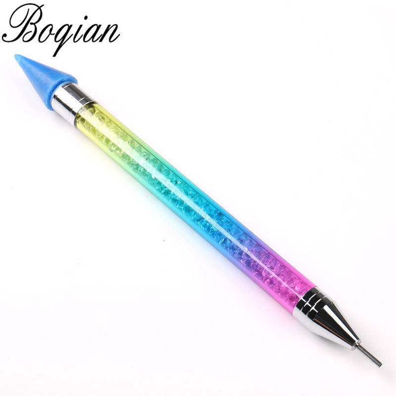 BQAN krāsaina kristāla pildspalva Rhinestones dārgakmeņu savākšanas rīks vaska zīmuļu pildspalvu savācējs apģērbs dimanta gleznojums izkraušanas punktēšanas pildspalva