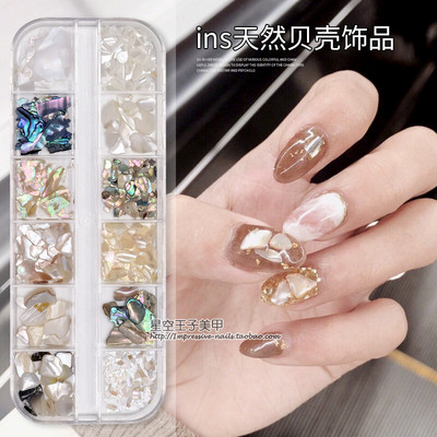 Nail Art Aurora Shell Flakes Abalone Nails Charms 3D Irregular Slice Shell Stone Sequins Nail Art Decoration Dodatak za manikuru