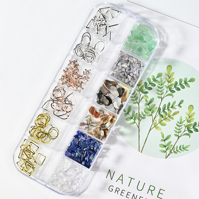 Nail Art Aurora Shell Flakes Abalone Nails Charms 3D Irregular Slice Shell Stone Sequins Nail Art Decoration Dodatak za manikuru