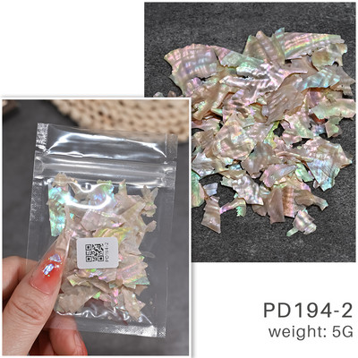 Nail Art Aurora Shell Flakes Abalone Nails Charms 3D Irregular Slice Shell Stone Sequins Nail Art Decoration Dodatak za manikuru