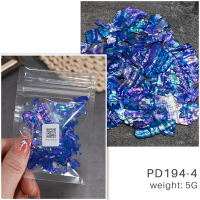 Nail Art Aurora Shell Flakes Abalone Nails Charms 3D Irregular Slice Shell Stone Sequins Nail Art Decoration Dodatak za manikuru