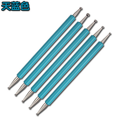 5kom više stilova Drveni štapići za nokte Olovka za crtanje noktiju Kompleti četkica za nokte Nail Art Rhinestones Picking Pen Nail Art Tools