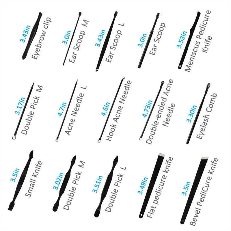 Augstas kvalitātes 25 IN 1 nerūsējošā tērauda nagu griešanas komplekts Ceļojumu kopšanas komplekts Manikīra un pedikīra komplekts Personīgās kopšanas rīki