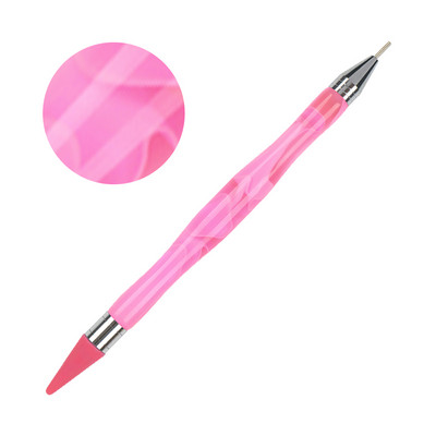 ANGNYA divvirzienu silikona galviņa nagu mākslas punktveida zīmulis kristāla kalnu strēles savācējs aplikators nagu piederumi, piederumi un rīki