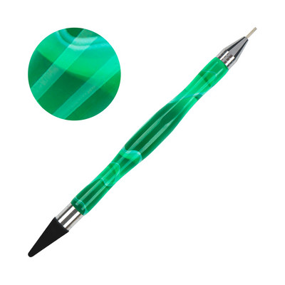 ANGNYA divvirzienu silikona galviņa nagu mākslas punktveida zīmulis kristāla kalnu strēles savācējs aplikators nagu piederumi, piederumi un rīki