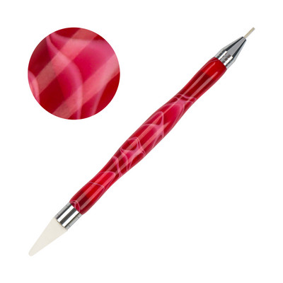 ANGNYA divvirzienu silikona galviņa nagu mākslas punktveida zīmulis kristāla kalnu strēles savācējs aplikators nagu piederumi, piederumi un rīki