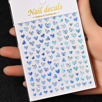 Nail Art Flower Daisy Embossed Stickers Glisoare pentru unghii Decalcomani Daisy Alb Florale Petale Flori Lipici pe spate Autocolant pentru unghii Decorare