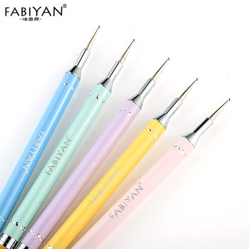 Двойна глава Nail Art Wax Picker Picking Up Rhinestone Metal Crystal Bead Stud Dotting Pen Pencil Brush Decoration Инструмент за маникюр