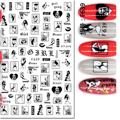 3d Naljepnice za nokte Ljeto Tropsko kokosovo stablo Palme Lišće Ljepljivi klizači Naljepnice za nokte Ukrasi za vrhove noktiju Ljepota