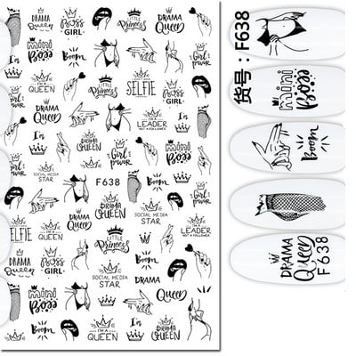 3d Naljepnice za nokte Ljeto Tropsko kokosovo stablo Palme Lišće Ljepljivi klizači Naljepnice za nokte Ukrasi za vrhove noktiju Ljepota