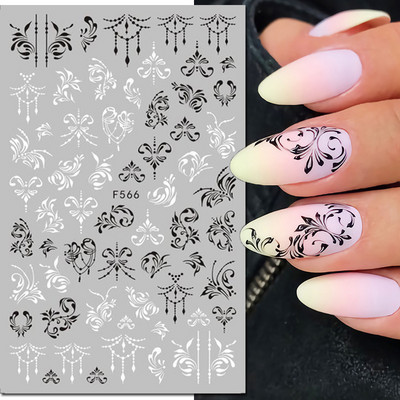 3d Naljepnice za nokte Ljeto Tropsko kokosovo stablo Palme Lišće Ljepljivi klizači Naljepnice za nokte Ukrasi za vrhove noktiju Ljepota