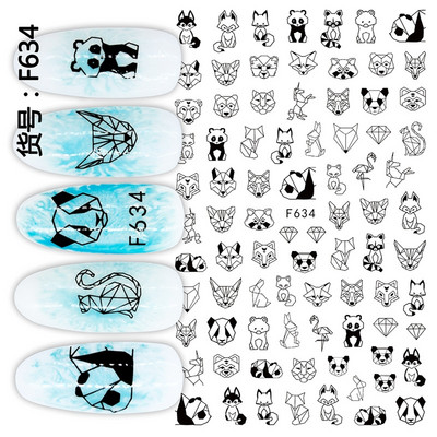 3d Naljepnice za nokte Ljeto Tropsko kokosovo stablo Palme Lišće Ljepljivi klizači Naljepnice za nokte Ukrasi za vrhove noktiju Ljepota