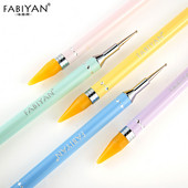 Nagu māksla Divu galu vaska savācējs Punktu pildspalva zīmuļu ota Rhinestone krelles Kristāla dārgakmeņi Punktu metāla dekorēšanas padomi Manikīra rīki