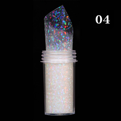 Aurora krom za nokte s efektom folije u obliku srca Naljepnice za nokte Vodena valovitost Vodena valovita mramorna manikura Transfer naljepnice Nail Art Decor