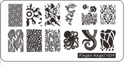 1Gb Burtu un ciparu nagu mākslas štancēšanas plāksnes veidne apzīmogotām liesmas lapām ģeometriskā dizaina nagiem attēlu drukāšanas rīki 12*6 cm