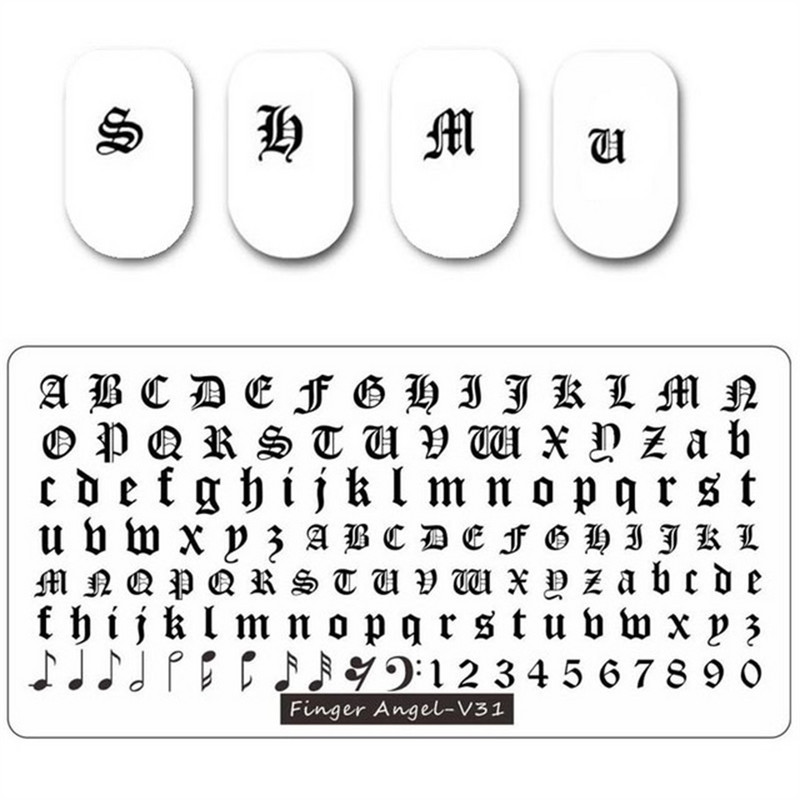 1Gb Burtu un ciparu nagu mākslas štancēšanas plāksnes veidne apzīmogotām liesmas lapām ģeometriskā dizaina nagiem attēlu drukāšanas rīki 12*6 cm