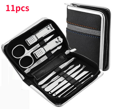 11/21/26Pcs Комплект за маникюр Ножици за нокти от неръждаема стомана Щипки за кожички Инструмент за грижа за педикюра Мъртва кожа Ножица Почистване Комплект за подстригване
