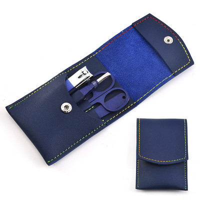 Maniküüri komplekt Värvikontrastsed komplektid Küünekäärid Lõikeriistad Komplektid Roostevabast terasest pediküüri reisikohver mehele naisele