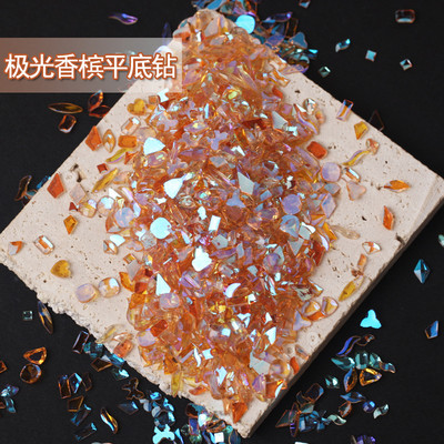 18 boja 100 kom/pakiranje Nasumično odabrani smolasti kamenčići Fancy Style Aurora prozirni sjajni 3D manikura Nail Art ukrasi privjesci nakit