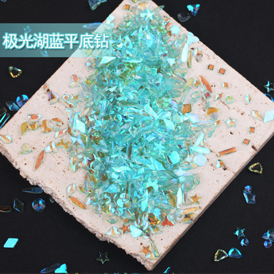 18 boja 100 kom/pakiranje Nasumično odabrani smolasti kamenčići Fancy Style Aurora prozirni sjajni 3D manikura Nail Art ukrasi privjesci nakit