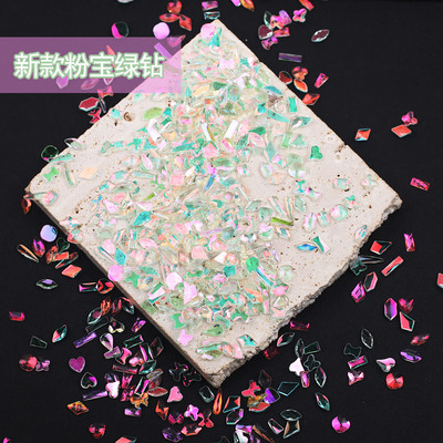 18 boja 100 kom/pakiranje Nasumično odabrani smolasti kamenčići Fancy Style Aurora prozirni sjajni 3D manikura Nail Art ukrasi privjesci nakit