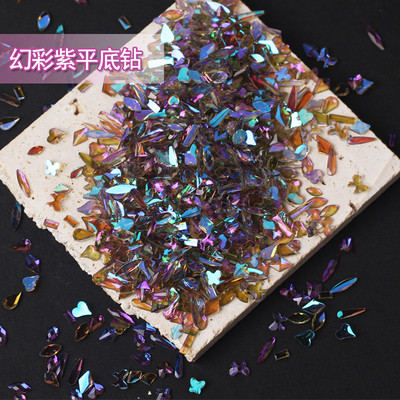 18 boja 100 kom/pakiranje Nasumično odabrani smolasti kamenčići Fancy Style Aurora prozirni sjajni 3D manikura Nail Art ukrasi privjesci nakit