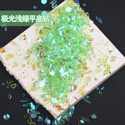 18 boja 100 kom/pakiranje Nasumično odabrani smolasti kamenčići Fancy Style Aurora prozirni sjajni 3D manikura Nail Art ukrasi privjesci nakit