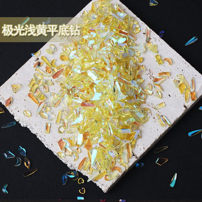 18 boja 100 kom/pakiranje Nasumično odabrani smolasti kamenčići Fancy Style Aurora prozirni sjajni 3D manikura Nail Art ukrasi privjesci nakit