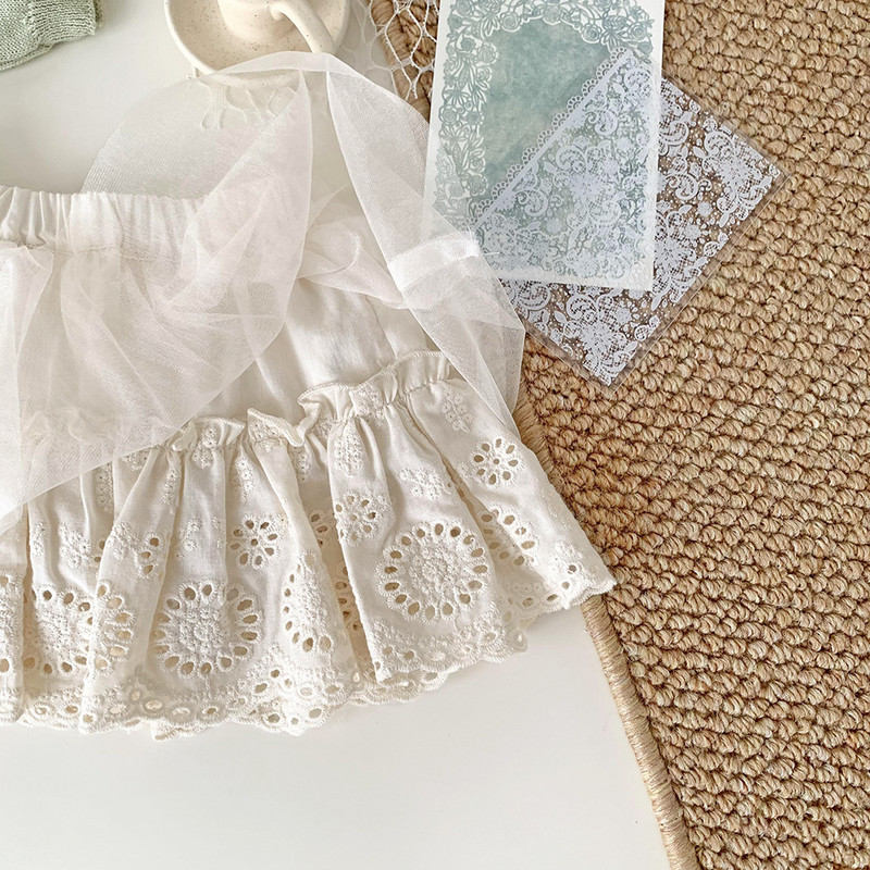 briežu jonmi 2024. gada jauni vasaras svārki mazuļiem meitenēm korejiešu stila izšūšanas svārki.