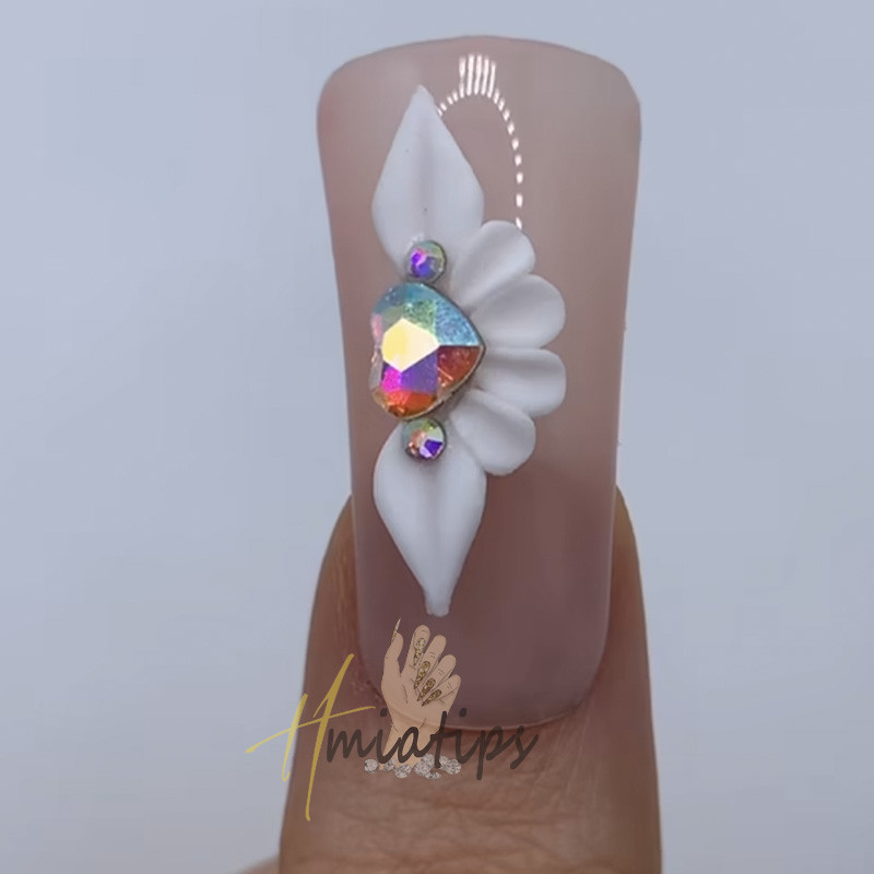 3D ručno rađeno akrilno cvijeće privjesci za nokte Ljetno cvijeće Dizajnerski dodaci za nail art Manikura DIY rukotvorine