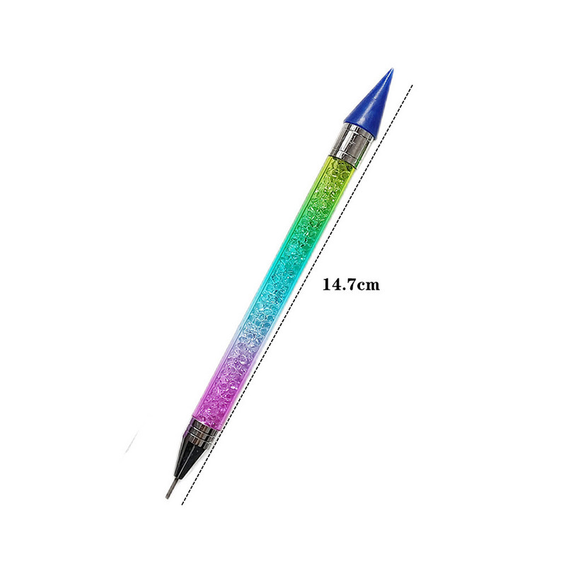 Olovka za točkice za nokte Dvostruki završetak Rhinestone Diamond Pearl Wax Olovka Gradient Picking Dotting Nakit za nokte Voštano oslikavanje Alat za manikuru