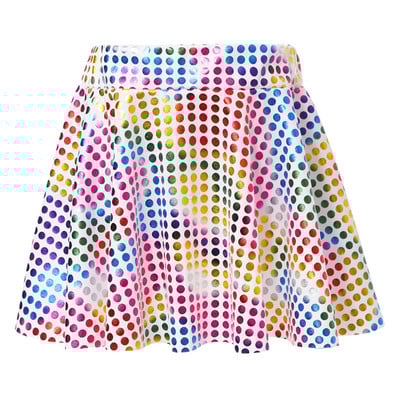 Bērni, meitenes, spīdīgi metāliski deju mini svārki, mūsdienīgi džeza hiphopa ielu deju kostīmi, elastīgi vidukļa svārki, slidošanas priekšnesums