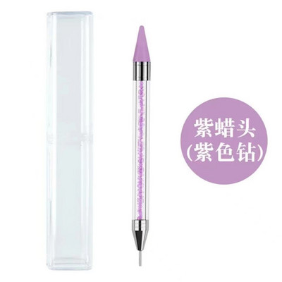 Diamond Embroidery Double Head Point urbjpildspalva Dot Painting Point Pen nagu Art Rhinestone Picker vaska zīmuļa kristāla roktura rīks