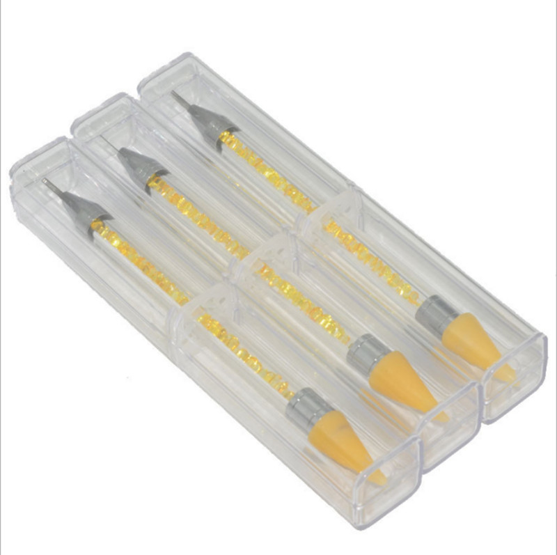 Diamond Embroidery Double Head Point urbjpildspalva Dot Painting Point Pen nagu Art Rhinestone Picker vaska zīmuļa kristāla roktura rīks