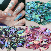 Mix 3 boje Nail Art Shell Opal Japanska prirodna morska školjka Kamen vještački dijamant za Nail Art šarm dekoracija DIY pribor