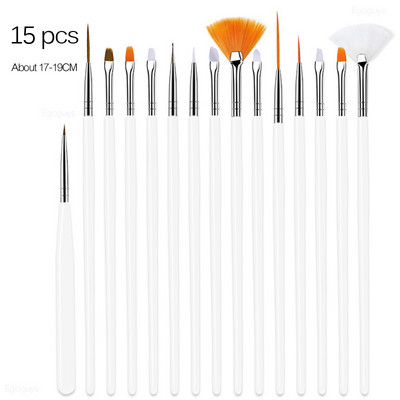 1PC Dual Heads Koka Punktu pildspalva Rhinestones Gem Crystal Picker Nail Art UV Gel Glezniecība Reljefs Dotter Manikīrs DIY Dot Tool