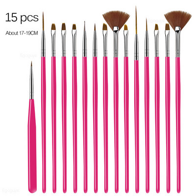 1PC Dual Heads Koka Punktu pildspalva Rhinestones Gem Crystal Picker Nail Art UV Gel Glezniecība Reljefs Dotter Manikīrs DIY Dot Tool