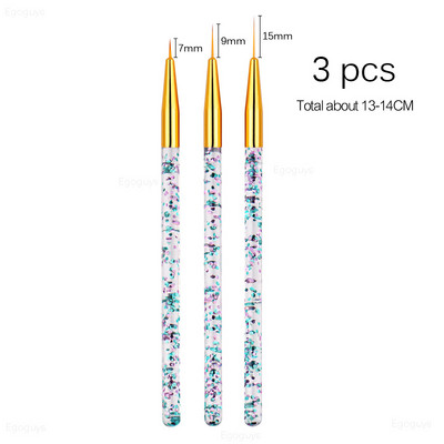 1PC Dual Heads Koka Punktu pildspalva Rhinestones Gem Crystal Picker Nail Art UV Gel Glezniecība Reljefs Dotter Manikīrs DIY Dot Tool