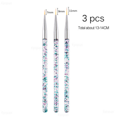 1PC Dual Heads Koka Punktu pildspalva Rhinestones Gem Crystal Picker Nail Art UV Gel Glezniecība Reljefs Dotter Manikīrs DIY Dot Tool