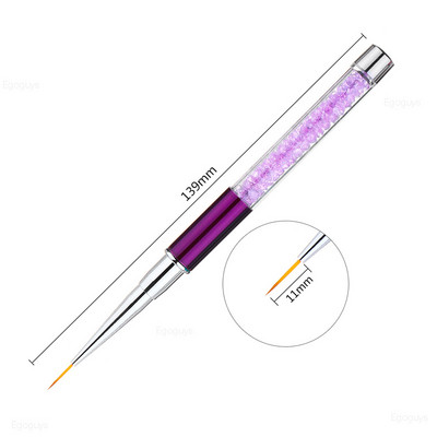 1PC Dual Heads Koka Punktu pildspalva Rhinestones Gem Crystal Picker Nail Art UV Gel Glezniecība Reljefs Dotter Manikīrs DIY Dot Tool