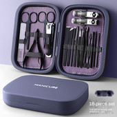 2023 Jauns 18 vienā Profesionāls manikīra komplekts Nerūsējošā tērauda nagu griešanas komplekts Ideja Iepakojums Manikīra komplekti Šķēres Aplauzums