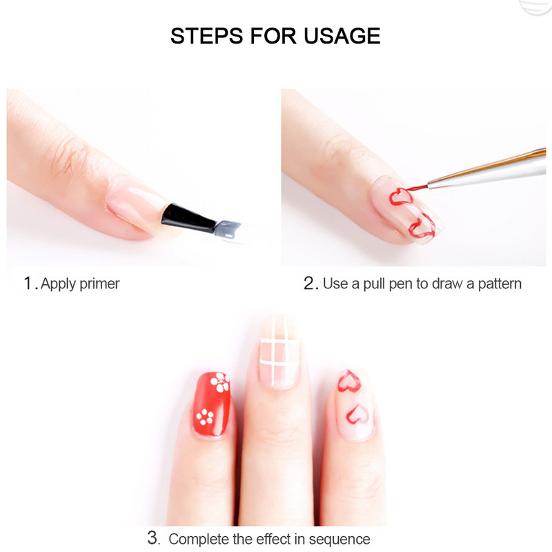 set Gel Nail Art Design set 3D manikura Ultra-tanka olovka za crtanje crtanje Dotting Painting Polish Kist Pen Alat za manikuru TSLM1