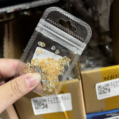 100 komada nakita s prozirnim kristalima i dijamantima, 3D ljubavno srce, šarm za nokte za ukrašavanje noktiju prozirnom smolom, dijelovi noktiju za Valentinovo