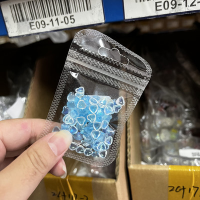 100 komada nakita s prozirnim kristalima i dijamantima, 3D ljubavno srce, šarm za nokte za ukrašavanje noktiju prozirnom smolom, dijelovi noktiju za Valentinovo