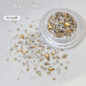 100 gab. Mixed Crystal AB Nail Art Rhinestones Flatback rhinestones Stikls Nagu akmeņi Dārgakmeņi 3D nagiem DIY Manikīra rotājumi