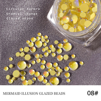 100 gab. Mixed Crystal AB Nail Art Rhinestones Flatback rhinestones Stikls Nagu akmeņi Dārgakmeņi 3D nagiem DIY Manikīra rotājumi