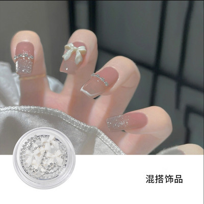 100 gab. Mixed Crystal AB Nail Art Rhinestones Flatback rhinestones Stikls Nagu akmeņi Dārgakmeņi 3D nagiem DIY Manikīra rotājumi